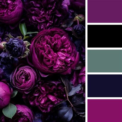 Purple Flowers Palette Colors