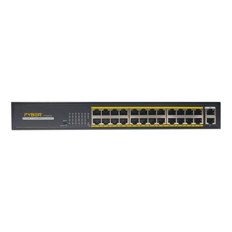 Buy 24 Port Ethernet Switch with 2 Uplink Port at Fyber