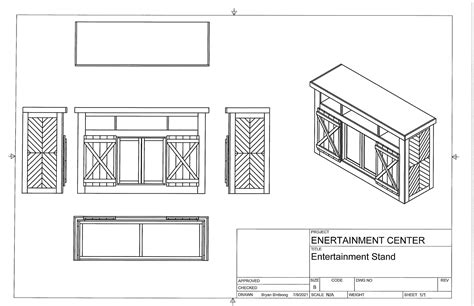 Plans For Tv Entertainment Center at Hudson Dyett blog