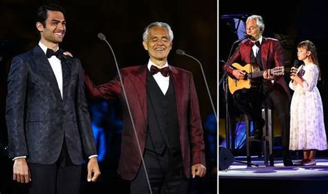 Andrea Bocelli performs with his children Matteo and Virginia in Saudi ...