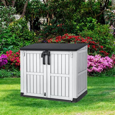 Moasis 36 cu ft Resin Outdoor Storage Shed - Overstock - 38458674