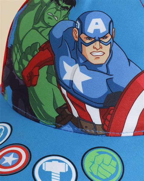Captain America Printed Baseball Cap For Boys – Kidsville