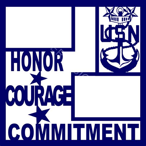 Navy - Honor Courage Commitment: EZ Laser Designs