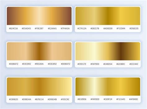 Image result for Metallic Gold Gradient Hex Code