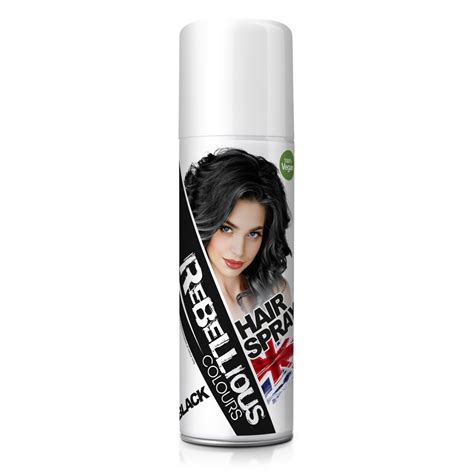 HAIR COLOUR SPRAY BLACK 125ml