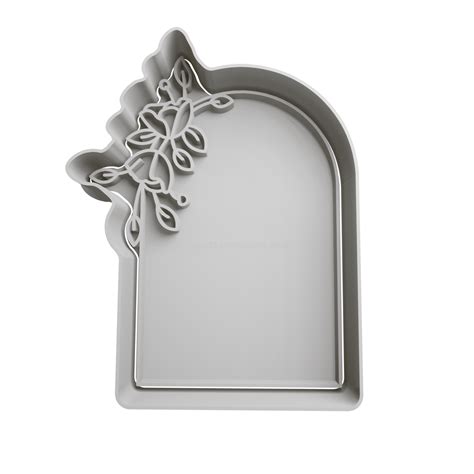 Arch With Flowers Cookie Cutter STL - STL Cookie Cutters – Over 35,000 ...