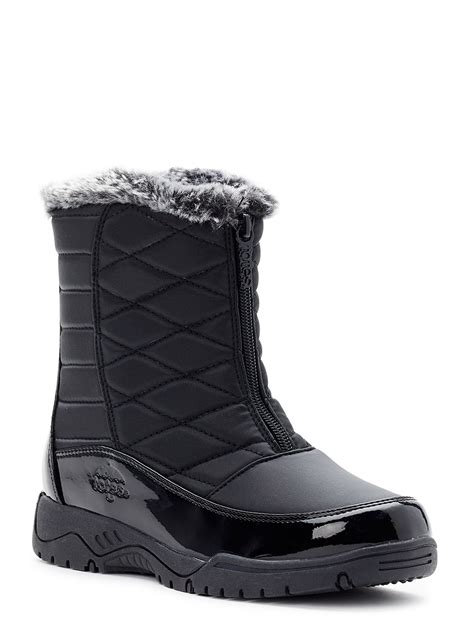 Totes Women's Esther Waterproof Faux Fur Lined Ankle Winter Boot ...