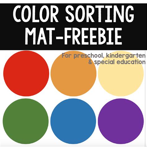 Image result for Sorting by Color Printables