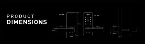 Ozone Morphy BT OZ-FDL-03-BL-STD Smart Digital Electronic Locking Door ...