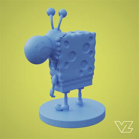 3D-Datei SpongeBob und Gary - SpongeBob Schwammkopf 🦸 ・3D-druckbares ...