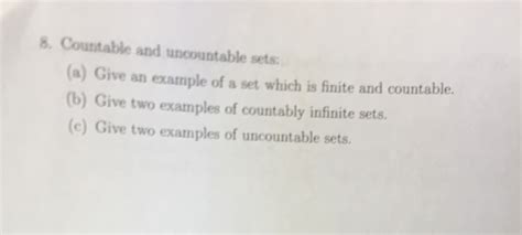 Image result for Countable and Uncountable Sets Examples