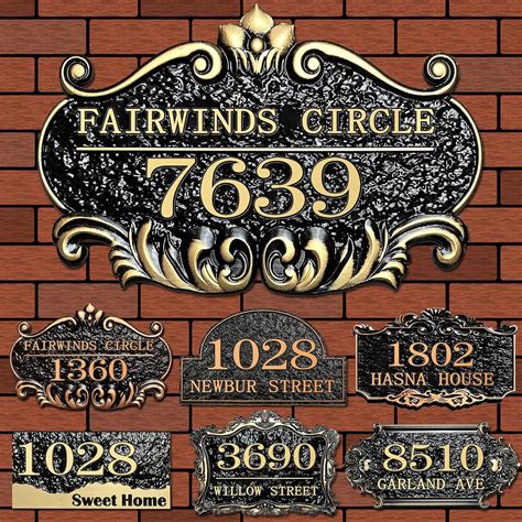 Amazon.com: Personalized Address Plaques for House Custom Acrylic ...