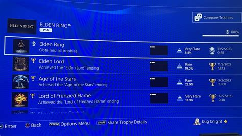 I did it I’m soooooo excited. Elden ring is my first platinum. : r ...