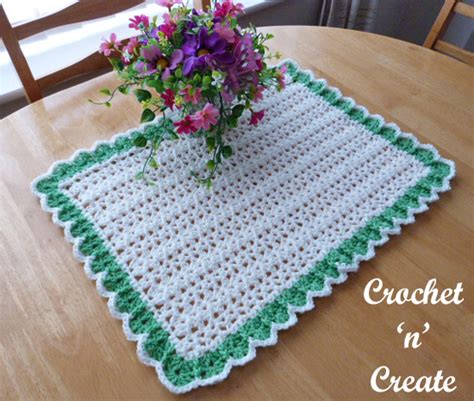 Image result for How to Crochet a Table Mat Using Threads