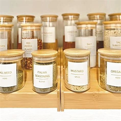 Buy Talented Kitchen 184 Gold Spice Jar Labels. 184 Minimalist Spice ...