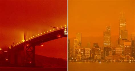 California Wildfires Turn Skies Orange