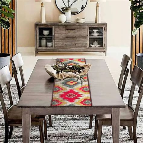 Mona B - Printed Runner, 13X 60 INCH, Best for Bed-Side Table/Center T