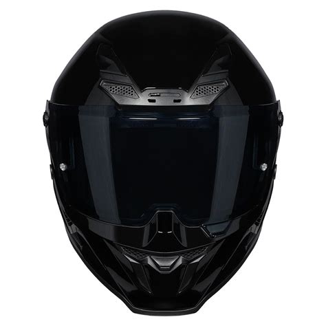 KORDA ICON SOLID GLOSS BLACK HELMET (Dual visor) – AH Helmets