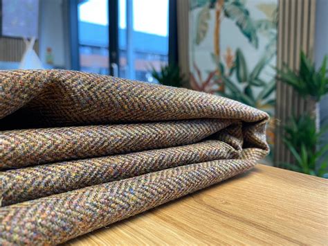 Herringbone Tweed Upholstery Fabric