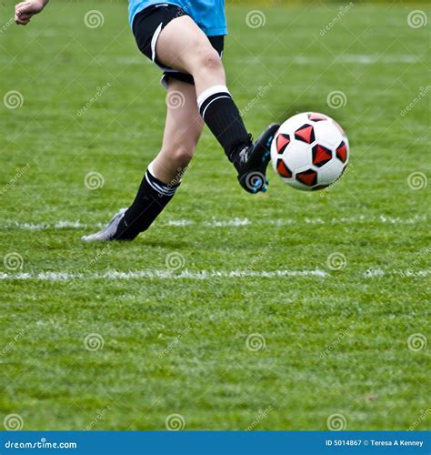 Kicking Soccer Ball stock image. Image of kicking, move - 5014867