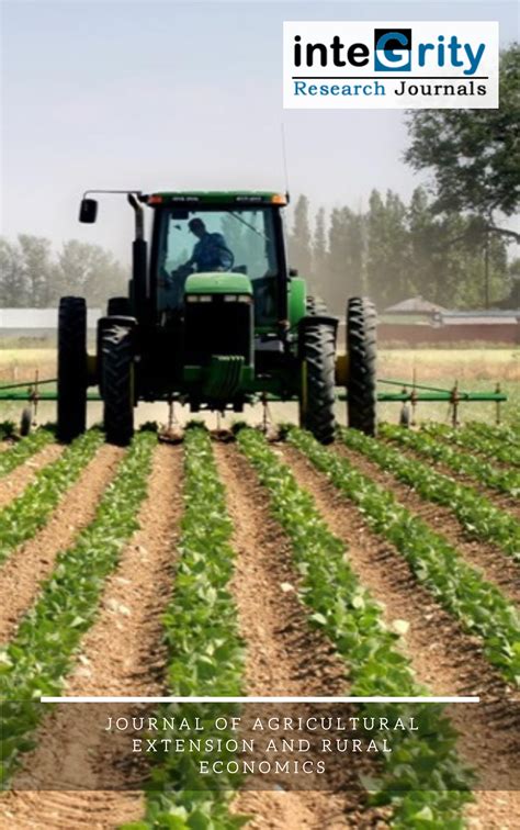 Journal of Agricultural Extension and Rural Economics | Integrity Research Journals
