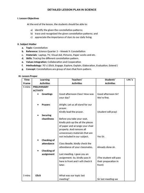 Constellation Lesson Plan 的图像结果