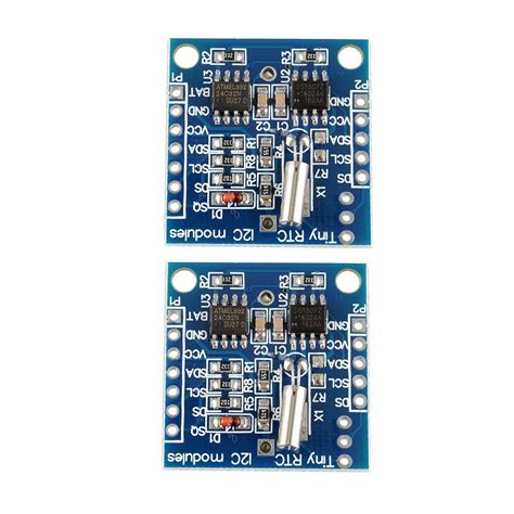KITS GURU (Pack of 2) Real Time Clock DS1307 RTC I2C Module AT24C32 ...