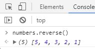 Image result for JavaScript Array Reverse Order
