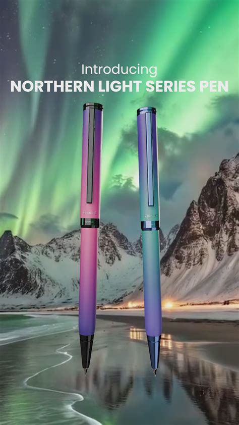 Northern Light Series Dual Shade Premium Metallic Roller & Ball Pen Se ...
