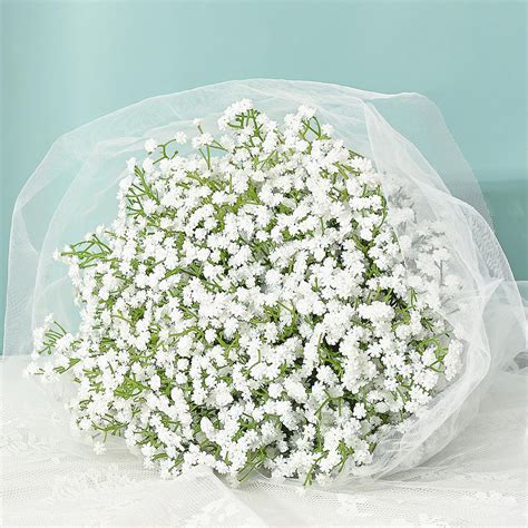 Amazon.com: MARTINE MALL Babys Breath Artificial Flowers, 24 PCS White ...