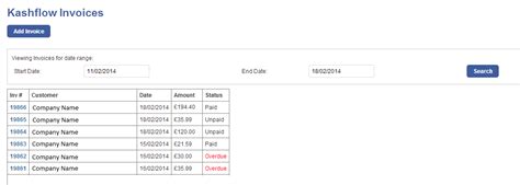 Image result for KashFlow Create Invoice