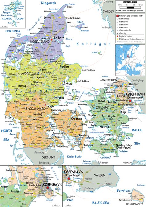 Maps of Denmark | Detailed map of Denmark in English | Tourist map of Denmark | Denmark road map ...