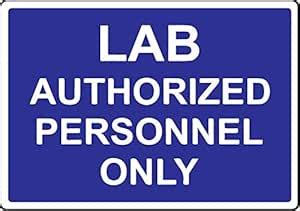 VVWV Laboratory Sign Sticker for Factories Hospitals Schools Size L X H ...