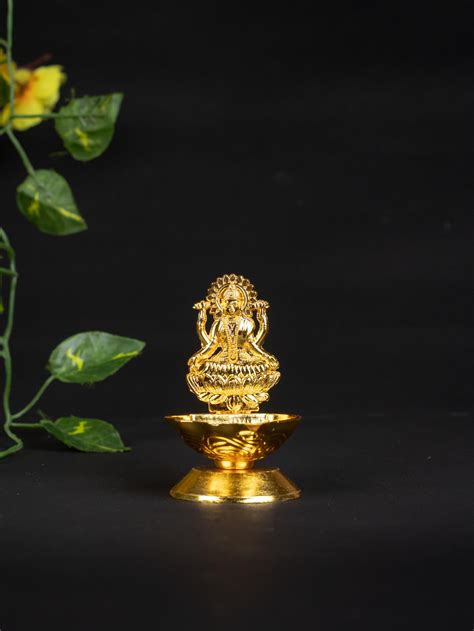 Zinc Alloy Lakshmi Diya - WBG1839-1 – Wedtree