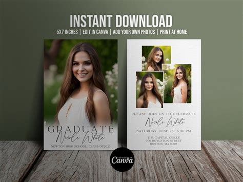 Image result for DIY Graduation Invitations