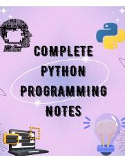 Image result for Python Full Course Notes