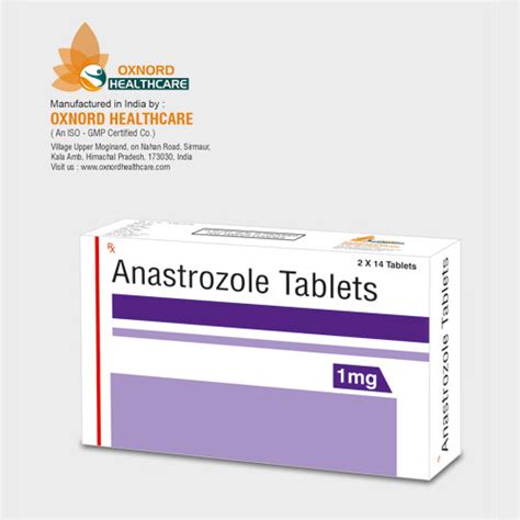 Anastrozole 1mg Tablets Oxnord Healthcare