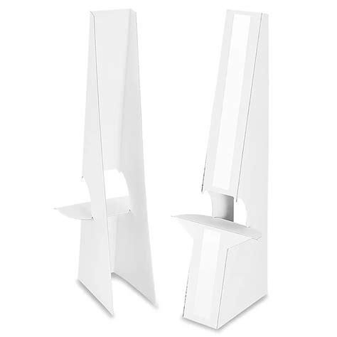 Easel Backs - 15", Double Wing, White S-15489W - ULINE