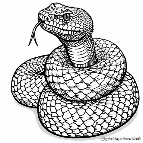 Scary Snake Coloring Pages - Free & Printable!