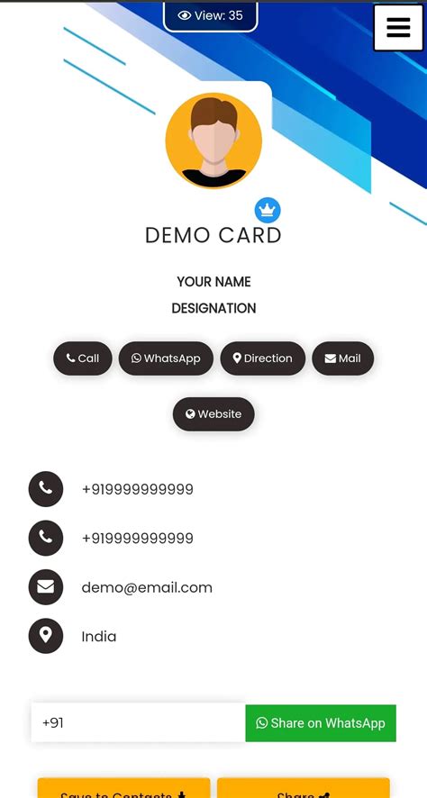 Digital Visiting Card | Mini Website | Digital Business Card| Best ...