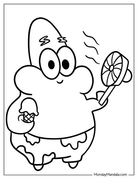 Patrick And Spongebob Coloring Pages