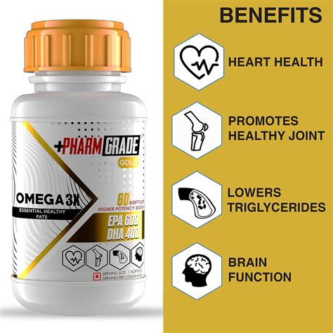 Buy PHARMGRADE OMEGA 3X(60 SOFTGEL)GOLD SERIES Online & Get Upto 60% ...