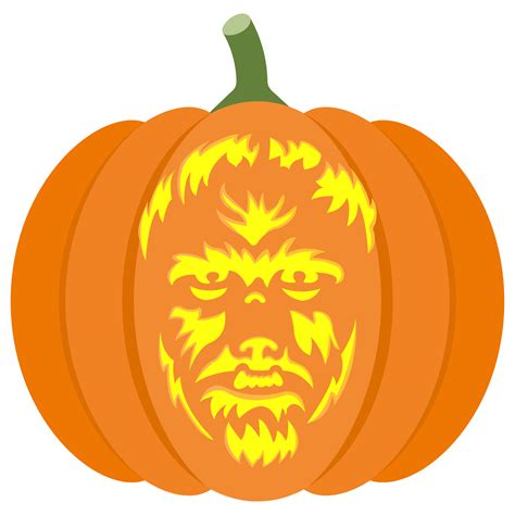 Wolfman Pumpkin Stencil Pumpkin Stencils For Halloween