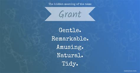 The hidden meaning of the name Grant | Namious