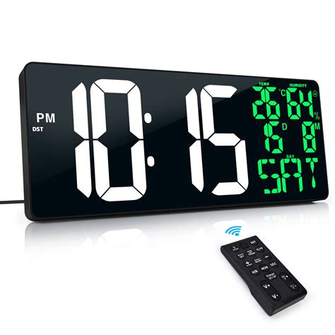 Buy XREXS Extra Large Digital Wall Clock with Remote Control, 18 Inch ...
