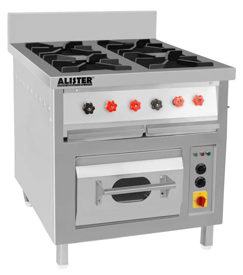 FOUR BURNER GAS RANGE OVEN WITH SPLASH-BACK – Restaurant.Store