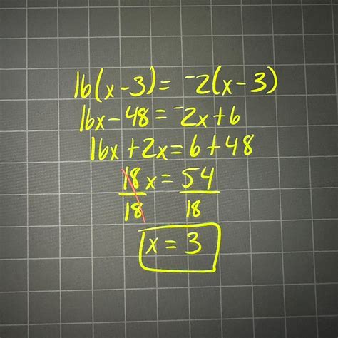 16(x-3)=- 2(x-3) jhjjh - Brainly.lat