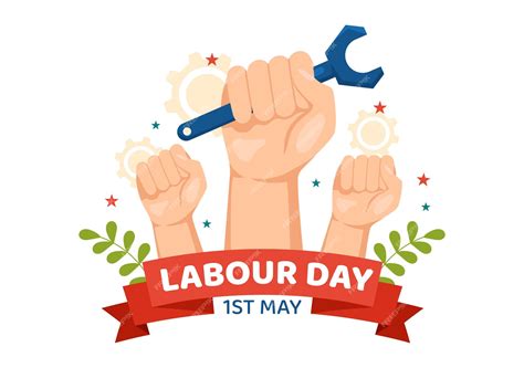 Bonne fête du travail le 1er mai Illustration avec différentes ...