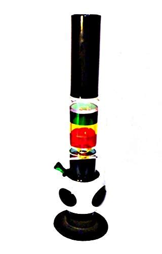 Buy Newzenx Bong Single Bulb Black Color Single Percolator Rasta ...