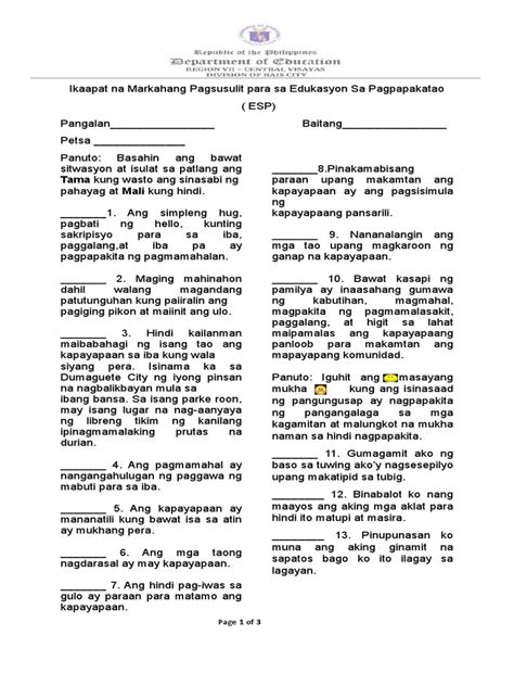 Image result for ESP Quarter 4 Module 1